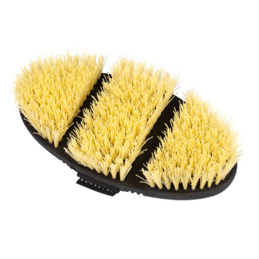 Escova de grooming Equestro flexível para escovagem Natural Castanho