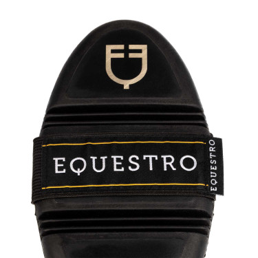 Escova de grooming Equestro flexível para escovagem Natural Castanho