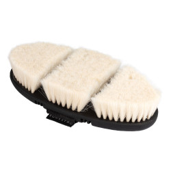 Escova de limpeza Equestro flexível com cerdas macias Natural Castanho Escova de limpeza Equestro flexível com cerdas macias Natural Castanho
