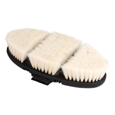 Escova de limpeza Equestro flexível com cerdas macias Natural Castanho Escova de limpeza Equestro flexível com cerdas macias Natural Castanho
