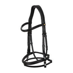 Bridão anatómico Equestro em couro Preto Bridão anatómico Equestro em couro Preto
