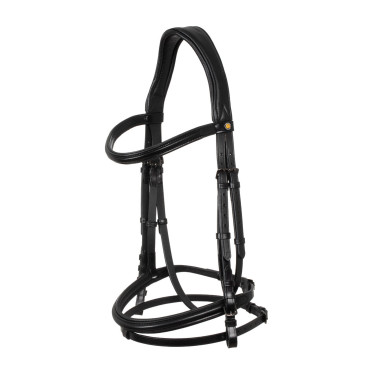 Bridão anatómico Equestro em couro Preto Bridão anatómico Equestro em couro Preto