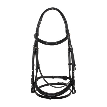 Bridão anatómico Equestro em couro Preto Bridão anatómico Equestro em couro Preto