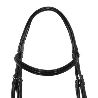 Bridão anatómico Equestro em couro Preto Bridão anatómico Equestro em couro Preto