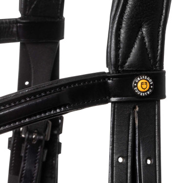 Bridão anatómico Equestro em couro Preto Bridão anatómico Equestro em couro Preto
