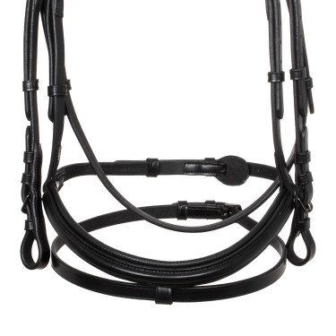 Bridão anatómico Equestro em couro Preto Bridão anatómico Equestro em couro Preto