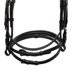 Bridão anatómico Equestro em couro Preto Bridão anatómico Equestro em couro Preto