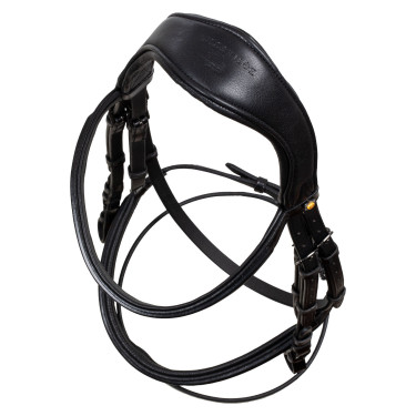 Bridão anatómico Equestro em couro Preto Bridão anatómico Equestro em couro Preto