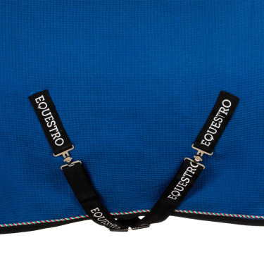 Camisola de box Equestro x FISE em tecido favo de mel Azul da Savoia