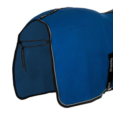 Camisola de box Equestro x FISE em tecido favo de mel Azul da Savoia