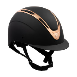 Capacete unissex Equestro Apocalypse casco fosco EN 1384-2023 Preto / ouro rosa Capacete unissex Equestro Apocalypse casco fosco EN 1384-2023 Preto / ouro rosa