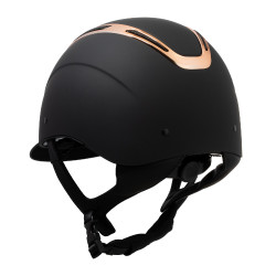 Capacete unissex Equestro Apocalypse casco fosco EN 1384-2023 Preto / ouro rosa Capacete unissex Equestro Apocalypse casco fosco EN 1384-2023 Preto / ouro rosa