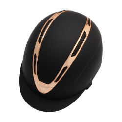 Capacete unissex Equestro Apocalypse casco fosco EN 1384-2023 Preto / ouro rosa Capacete unissex Equestro Apocalypse casco fosco EN 1384-2023 Preto / ouro rosa