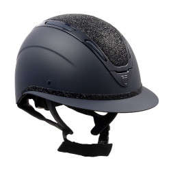 Capacete feminino Equestro Apocalypse, casco fosco com strass EN 1384-2023 Preto / gunmetal Cinzento Capacete feminino Equestro Apocalypse, casco fosco com strass EN 1384-2023 Preto / gunmetal Cinzento