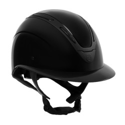 Capacete feminino Equestro Apocalypse com casco brilhante homologado EN 1384-2023 Preto / preto Capacete feminino Equestro Apocalypse com casco brilhante homologado EN 1384-2023 Preto / preto