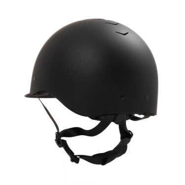Capacete Equestro unissex Azael com roda de ajuste traseira com EN 1384-2023 Preto / preto