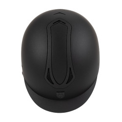Capacete Equestro unissex Azael com roda de ajuste traseira com EN 1384-2023 Preto / preto