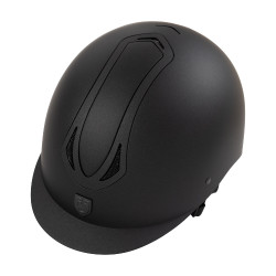 Capacete Equestro unissex Azael com roda de ajuste traseira com EN 1384-2023 Preto / preto
