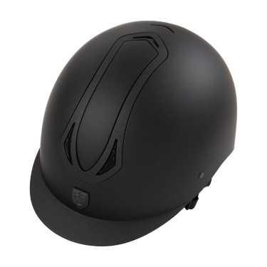 Capacete Equestro unissex Azael com roda de ajuste traseira com EN 1384-2023 Preto / preto