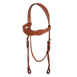 Bridão western McBryan basket tooling Envernizado Castanho