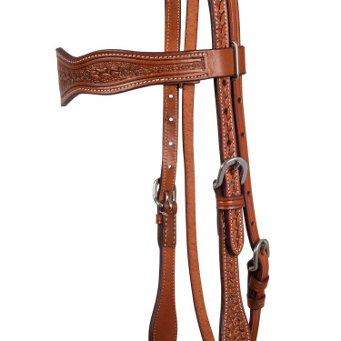 Bridão western McBryan basket tooling Envernizado Castanho