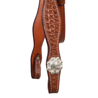 Bridão western McBryan basket tooling Envernizado Castanho