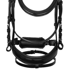 Bridão com tiara anatómica Equestro com focinheira acolchoada Preto Bridão com tiara anatómica Equestro com focinheira acolchoada Preto