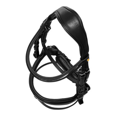 Bridão com tiara anatómica Equestro com focinheira acolchoada Preto Bridão com tiara anatómica Equestro com focinheira acolchoada Preto