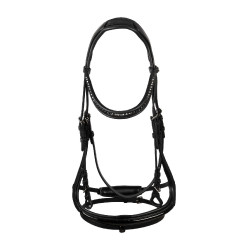 Bridão de dressage com rédeas borracha | Equitação