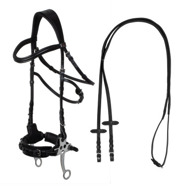 Bridão hackamore Supreme Preto Bridão hackamore Supreme Preto