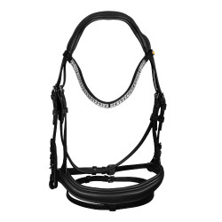 Cabeçada de equitação Equestro Softy Cover couro macio