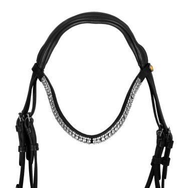 Cabeçada de equitação Equestro Softy Cover couro macio