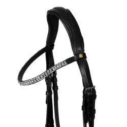 Cabeçada de equitação Equestro Softy Cover couro macio