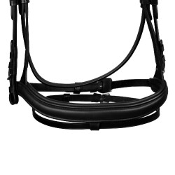 Cabeçada de equitação Equestro Softy Cover couro macio