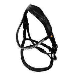Cabeçada de equitação Equestro Softy Cover couro macio