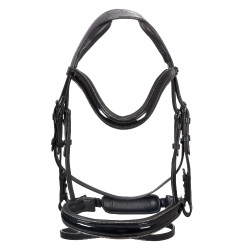 Cabeçada inglesa Equestro couro com strass – equitação