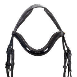 Cabeçada inglesa Equestro couro com strass – equitação