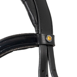 Cabeçada inglesa Equestro couro com strass – equitação