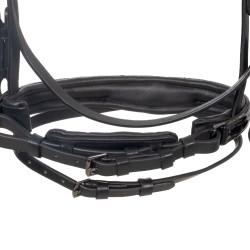 Cabeçada inglesa Equestro couro com strass – equitação