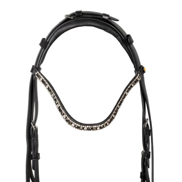 Bridão Equestro com focinheira anatómica Preto Bridão Equestro com focinheira anatómica Preto