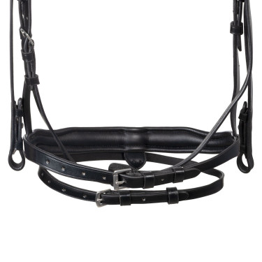 Bridão Equestro com focinheira anatómica Preto Bridão Equestro com focinheira anatómica Preto