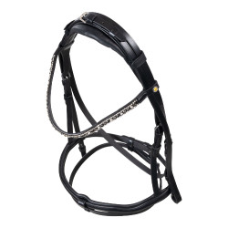 Bridão Equestro com focinheira anatómica Preto Bridão Equestro com focinheira anatómica Preto