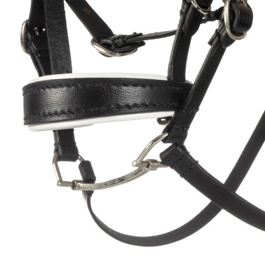 Bridão de couro Equestro com strass para cavalo de brinquedo Preto Bridão de couro Equestro com strass para cavalo de brinquedo Preto