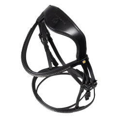 Bridão inglês Equestro preto em couro Preto Bridão inglês Equestro preto em couro Preto