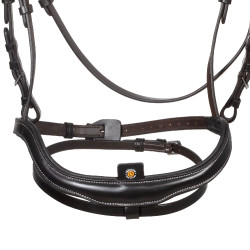Bridão anatómico Equestro para equitação com muserola curva Bridão anatómico Equestro para equitação com muserola curva