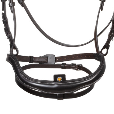 Bridão anatómico Equestro para equitação com muserola curva Bridão anatómico Equestro para equitação com muserola curva