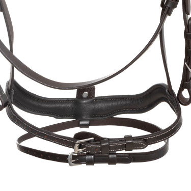 Bridão anatómico Equestro para equitação com muserola curva Bridão anatómico Equestro para equitação com muserola curva