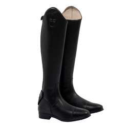 Botas de equitação Equestro Neptune em couro com zíper