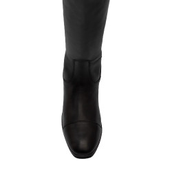 Botas de equitação Equestro Neptune em couro com zíper