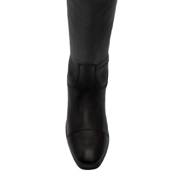 Botas de equitação Equestro Neptune em couro com zíper